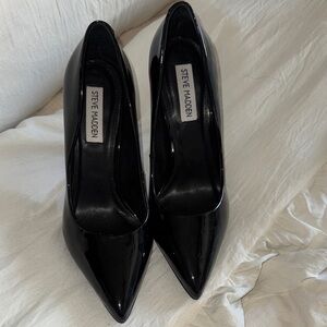 Steve Madden Glossy Black Heels